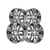 1 X O.E. Revolution G-37 Nano Chrome & Black Inserts 22X9 6x139.7 78.1 Hub 31 Offset Chrome, Black Wheel Rim