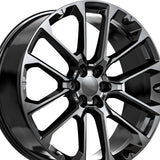 1 X O.E. Revolution G-40 Gloss Black 24X10 6x139.7 78.1 Hub 31 Offset Black Wheel Rim