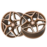 1 X O.E. Revolution Z28 Matte Bronze 22X10 5x120 71.5 Hub 25 Offset Bronze Wheel Rim