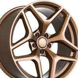 1 X O.E. Revolution Z28 Matte Bronze 22X10 5x120 71.5 Hub 25 Offset Bronze Wheel Rim