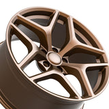 1 X O.E. Revolution Z28 Matte Bronze 22X10 5x120 71.5 Hub 25 Offset Bronze Wheel Rim