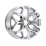 1 X OEP 176C 22X9 6X5.50 78.1 Hub +24 Offset Chrome Plated Wheel Rim