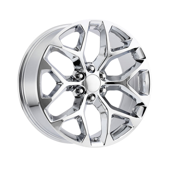 1 X OE Performance 176 20X9 6X5.50 78.1 Hub +24 Offset Chrome Wheel Rim