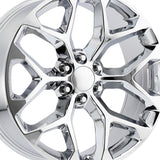 1 X OEP 176C 20X9 6X5.50 78.1 Hub +24 Offset Chrome Plated Wheel Rim