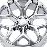1 X OE Performance 176 24X10 6X5.50 78.1 Hub +24 Offset Chrome Plated Wheel Rim