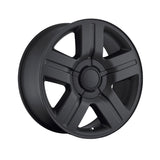 1 X OEP 147B 22X9 6X5.50 78.1 Hub +31 Offset Gloss Black Wheel Rim