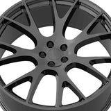 1 X OEP 161B 22X10 5X115 71.5 Hub +18 Offset Gloss Black Wheel Rim
