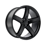 1 X OEP 162B 20X11 5X115 71.5 Hub +22 Offset Gloss Black Wheel Rim