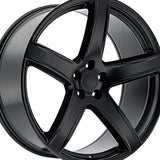 1 X OEP 162B 20X9.5 5X115 71.5 Hub +15 Offset Gloss Black Wheel Rim