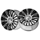 1 X OEP 198BM 22X9 6X5.50 78.1 Hub +28 Offset Gloss Black Polished Wheel Rim