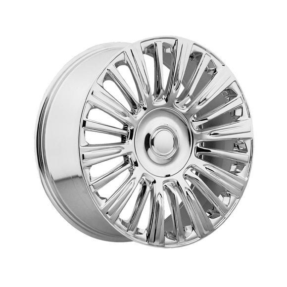 1 X OEP 198C 22X9 6X5.50 78.1 Hub +28 Offset Chrome Plated Wheel Rim