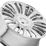 1 X OEP 198C 22X9 6X5.50 78.1 Hub +28 Offset Chrome Plated Wheel Rim