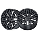 1 X OEP 199B 22X9 6X5.50 78.1 Hub +28 Offset Gloss Black Wheel Rim