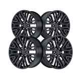 1 X OEP 199B 22X9 6X5.50 78.1 Hub +28 Offset Gloss Black Wheel Rim