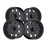 1 X Pacer 164B LT Mod Black 17X9 8X170 130.75 Hub -12 Offset Matte Black Wheel Rim