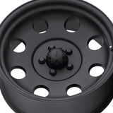 1 X Pacer 164B LT Mod Black 17X9 8X170 130.75 Hub -12 Offset Matte Black Wheel Rim