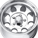 1 X Pacer 164P LT Mod Polished 16X8 8X6.50 130.18 Hub -06 Offset Polished Wheel Rim