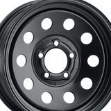 1 X Pacer Trailer 229B Black Modular Trailer 15X6 6X5.50 107.95 Hub +00 Offset Black Wheel Rim