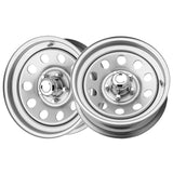 1 X Pacer Trailer 229S Silver Modular Trailer 16X6 8X6.50 124.46 Hub +00 Offset Silver Wheel Rim