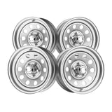 1 X Pacer Trailer 229S Silver Modular Trailer 15X6 5X4.50 81.03 Hub +00 Offset Silver Wheel Rim