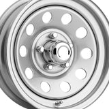 1 X Pacer Trailer 229S Silver Modular Trailer 16X6 8X6.50 124.46 Hub +00 Offset Silver Wheel Rim