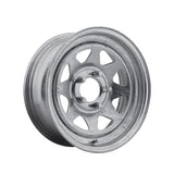 1 X Pacer Trailer 28GA Galvanized Spoke Trailer 14X5.5 5X4.50 81.03 Hub +00 Offset Galvanized Wheel Rim