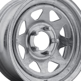 1 X Pacer Trailer 28GA Galvanized Spoke Trailer 16X6 6X5.50 107.95 Hub +00 Offset Galvanized Wheel Rim