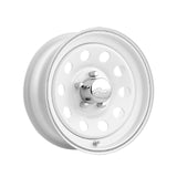1 X Pacer Trailer 55W White Modular Trailer 15X5 5X5.00 81.03 Hub +00 Offset White Wheel Rim