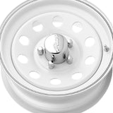 1 X Pacer Trailer 55W White Modular Trailer 15X5 5X5.00 81.03 Hub +00 Offset White Wheel Rim