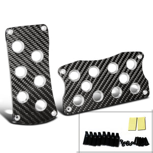 Coolstuffguru Jdm Real Carbon Fiber Wrap Cf Aluminum Auto Trans At Racing Pedal