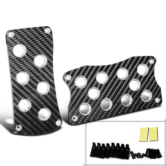 Coolstuffguru Jdm Real Carbon Fiber Wrap Cf Aluminum Auto Trans At Racing Pedal