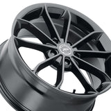 Platinum 066 17X8 5X100 63.30 Hub +35 Offset Black Wheel Rim
