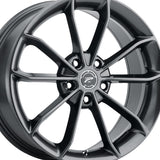 Platinum 067 17X8 5X100 63.30 Hub +35 Offset Gun Metal Wheel Rim