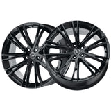 1 X Platinum 458GN Prophecy 18X8 5x112 66.56 Hub +40 Offset Black Wheel Rim