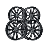 1 X Platinum 458GN Prophecy 18X8 5x112 66.56 Hub +40 Offset Black Wheel Rim