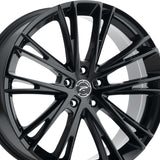 1 X Platinum 458GN Prophecy 18X8 5x112 66.56 Hub +40 Offset Black Wheel Rim