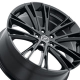 1 X Platinum 458GN Prophecy 18X8 5x112 66.56 Hub +40 Offset Black Wheel Rim