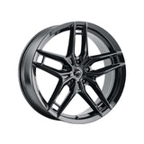 1 X Platinum 464BK Lotus 17X8 5x120 74.1 Hub +35 Offset Black Wheel Rim