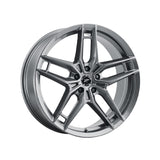 1 X Platinum 464GN Lotus 17X8 5x4.25 72.62 Hub +40 Offset Gun Metal Wheel Rim