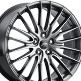 1 X Platinum 465G Reprisal 18X8 5X4.50 72.62 Hub +40 Offset Anthracite Wheel Rim