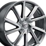 1 X Platinum 466G Mystic 18X8 5X100 72.62 Hub +40 Offset Bright Graphite Wheel Rim