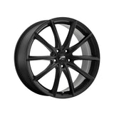 Platinum 052435SB FLUX 20X8.5 5X4.50 72.62 Hub +40 Offset Black Wheel Rim