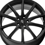 Platinum 052435SB FLUX 20X8.5 5X4.50 72.62 Hub +40 Offset Black Wheel Rim