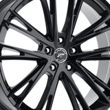 1 X Platinum 458BK Prophecy 20X8.5 5x4.50 72.62 Hub +40 Offset Black Wheel Rim