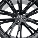 1 X Platinum 458BK Prophecy 20X8.5 5x4.50 72.62 Hub +40 Offset Black Wheel Rim