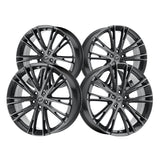 1 X Platinum 458GN Prophecy 17X8 5X120 74.1 Hub +35 Offset Gunmetal Wheel Rim