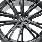 1 X Platinum 458GN Prophecy 17X8 5X108 72.62 Hub +40 Offset Gunmetal Wheel Rim