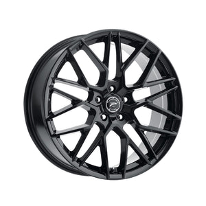 1 X Platinum 459BK Retribution 20X8.5 5X112 66.56 Hub +35 Offset Black Wheel Rim