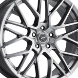 1 X Platinum 459G Retribution 20X8.5 5X112 66.56 Hub +35 Offset Graphite Wheel Rim