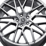 1 X Platinum 459G Retribution 20X8.5 5X112 66.56 Hub +35 Offset Graphite Wheel Rim